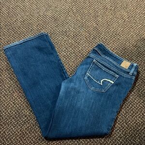 American Eagle Outfitters Dark Blue Straight Leg Jeans